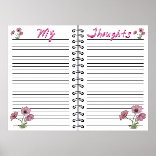 Digital Planner Template Insert Poster