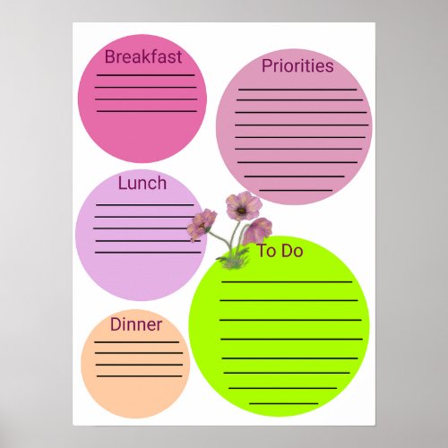 Digital Planner Template Insert Poster