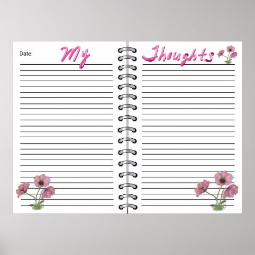 Digital Planner Template Insert Poster