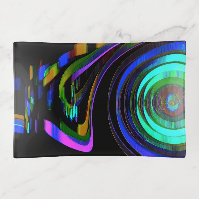 "Digital Play" (Medium) Trinket Tray (Front)