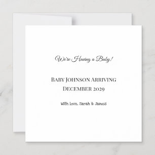 Digital Pregnancy Announcements   Custom Cards