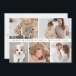 Digital   print custom Photo Collage Mother's day  Holiday Card<br><div class="desc">Surprise mom with a Custom Photo Collage Card for this year's Mother's Day – a thoughtful and convenient digital download card that allows you to effortlessly save the design for printing at home and as a keepsake file for your mom to cherish for years to come. This design, also available...</div>