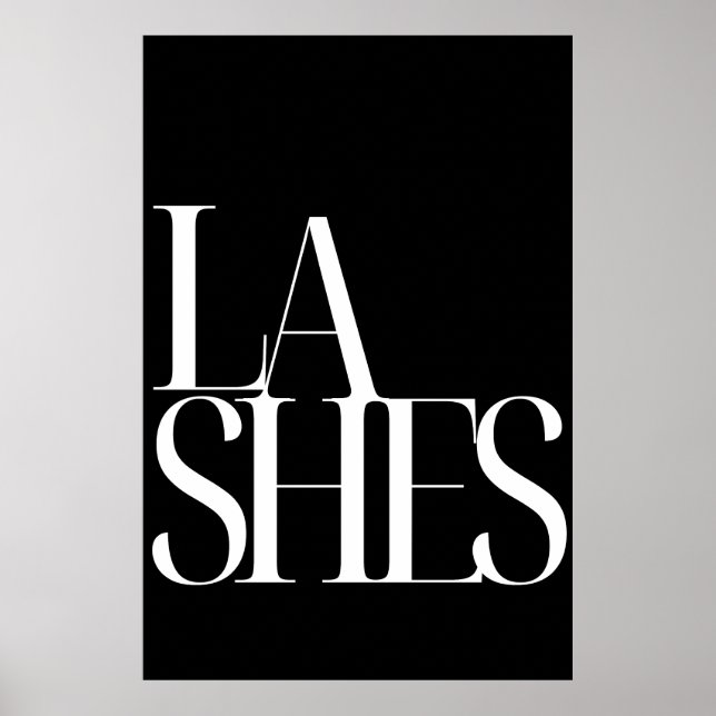 Digital Printable Lash Poster - Eyelash Extension  (Front)