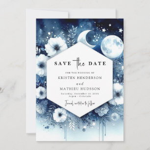 Digital Printable Moonlit Wedding Save The Date
