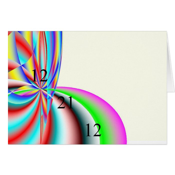 Digital Rainbow Postcard Greeting Cards