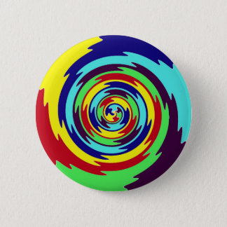 Digital Rainbow Spiral Button