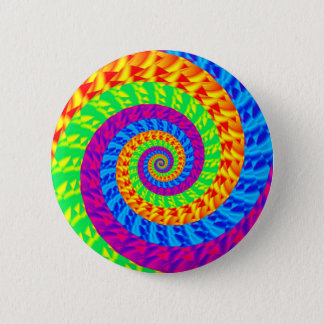 Digital Rainbow Spiral Button