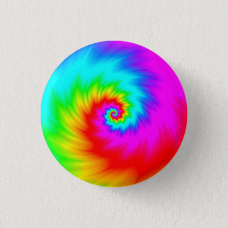 Digital Rainbow Spiral SHREDDED! Button