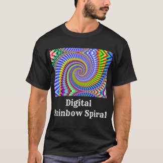 Digital Rainbow Spiral T-Shirt