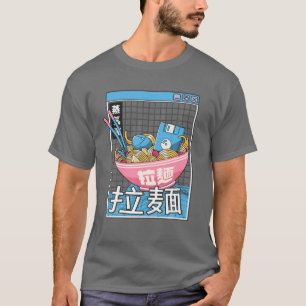 Digital Ramen Bowl Japan Style Pastel Otaku Anime T-Shirt