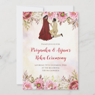 Digital Ring Ceremony Indian Engagement invitation