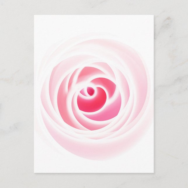Digital Rose blossom created by Tutti Postcard (Front)
