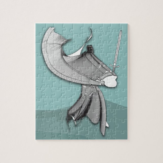 Digital Samurai Jigsaw Puzzle (Vertical)