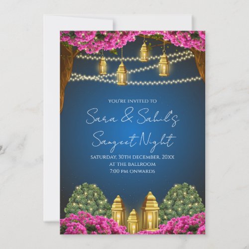 Digital Sangeet invitation  Wedding Sangeet card