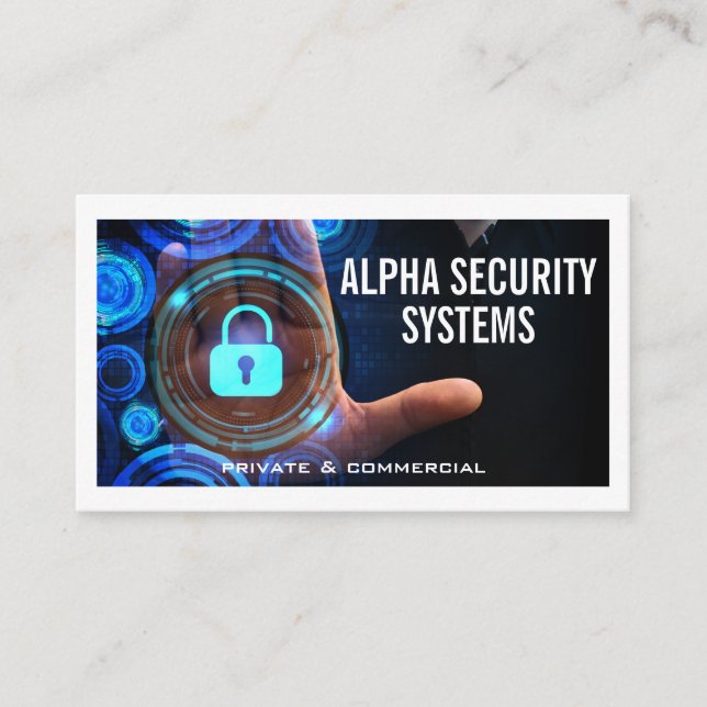 Digital Security Lock | Data Systems  Business Card (Front)