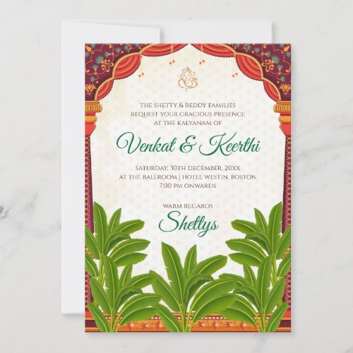 Digital South Indian wedding cards Telugu invites