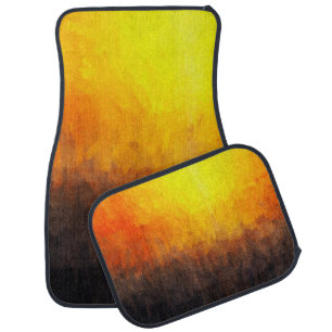 Digital structure of painting. Abstract art vintag Car Floor Mat