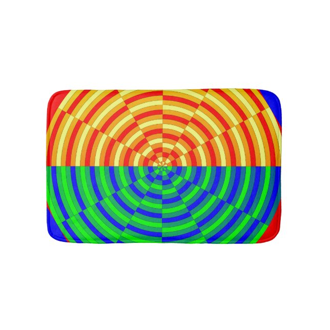 Digital Sunrise by Kenneth Yoncich Bath Mat (Front)