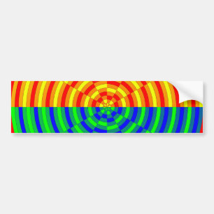 Digital Sunrise by Kenneth Yoncich Bumper Sticker