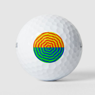 Digital Sunrise by Kenneth Yoncich Golf Balls