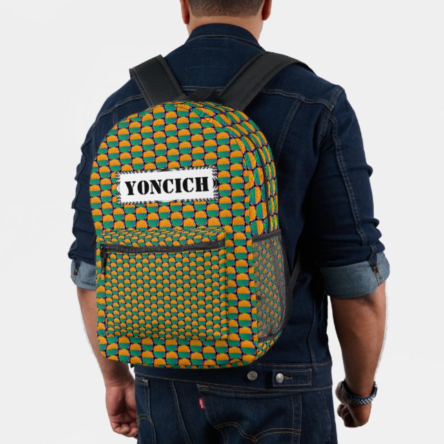 Digital Sunrise by Kenneth Yoncich Printed Backpack (Insitu (Model))