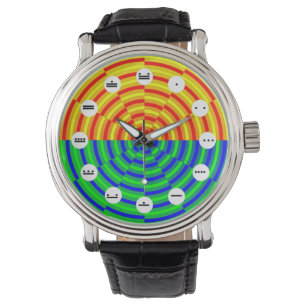 Digital Sunrise (Mayan Face) by Kenneth Yoncich Watch
