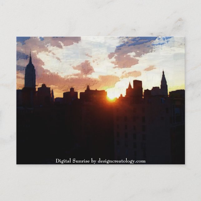 Digital Sunrise Postcard (Front)