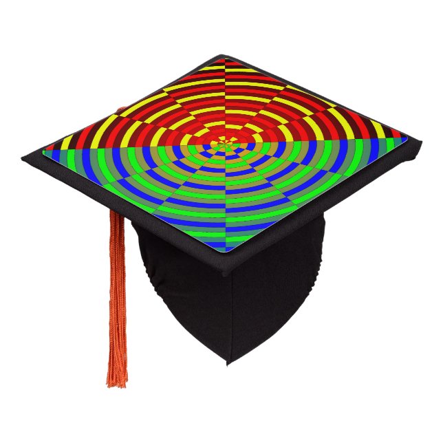 Digital Sunset by Kenneth Yoncich Graduation Cap Topper (Angled)