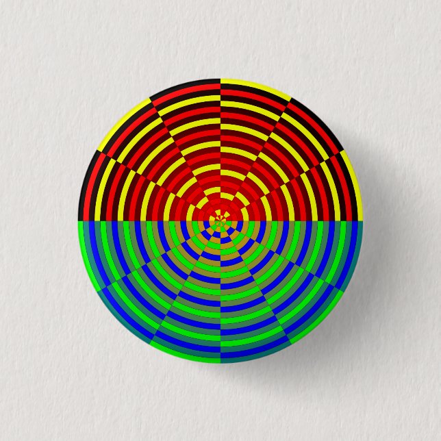 Digital Sunset by Kenneth Yoncich Pinback Button (Front)