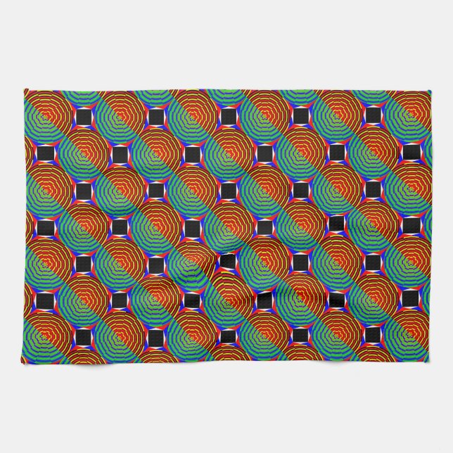 Digital Sunset by Kenneth Yoncich Towel (Horizontal)