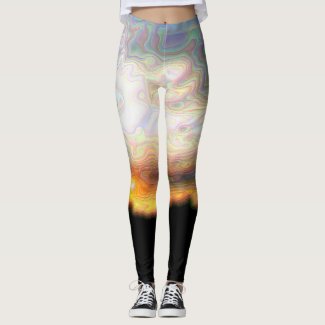 Digital Sunset Leggings