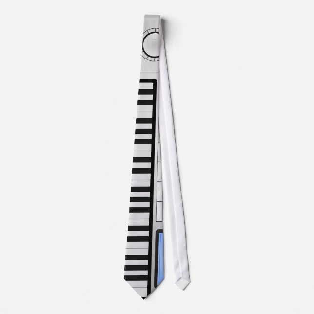 Digital Synthesizer Keyboard Necktie (Front)