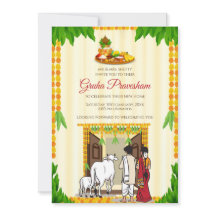 Digital Tamil Housewarming invitation Telugu