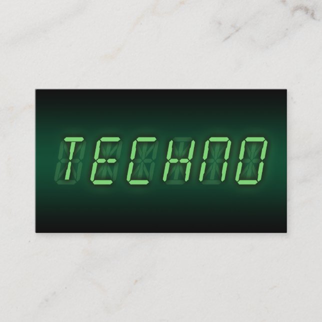 digital techno business card (Front)