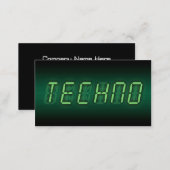 digital techno business card (Front/Back)