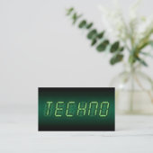 digital techno business card (Standing Front)