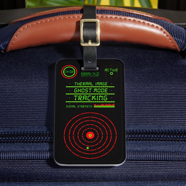 Digital Tracking Security System Fake Surveillance Luggage Tag (Front Insitu 2)