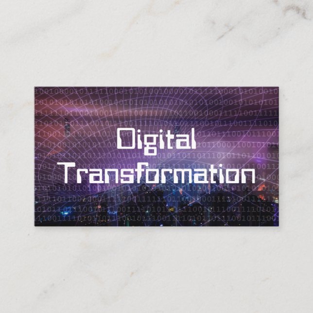 Digital Transformation for Business Card (Front)