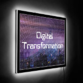 Digital Transformation for Business LED Sign (Angle)