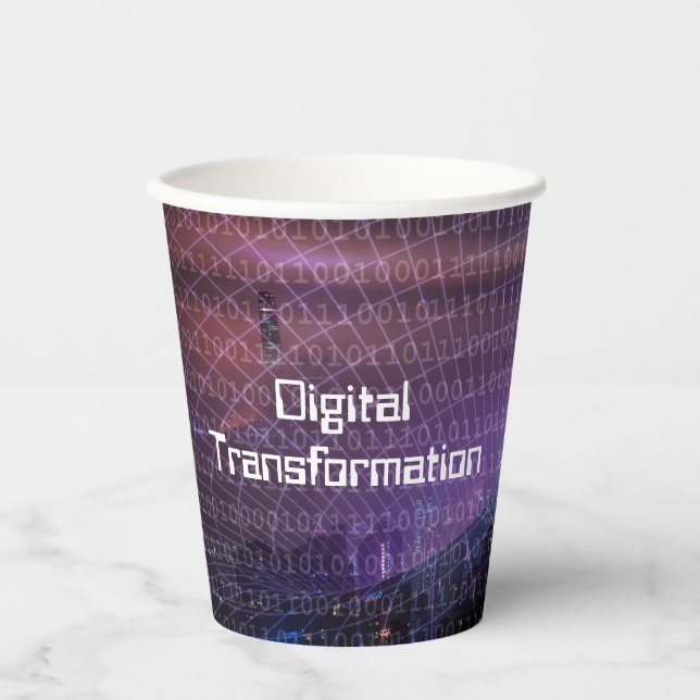 Digital Transformation for Business Paper Cups (Front)