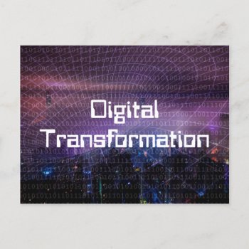 Digital Transformation For Business Postcard by GigaPacket at Zazzle
