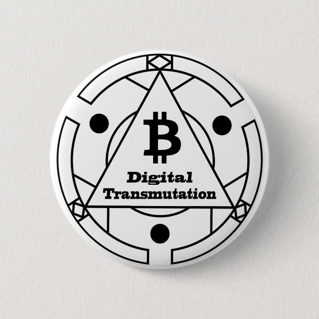 Digital Transmutation Alchemy Button (Front)