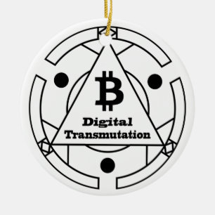 Digital Transmutation Alchemy Ceramic Ornament