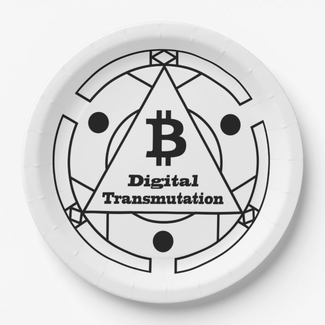 Digital Transmutation Alchemy Paper Plates (Front)