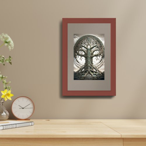 Digital Tree Framed Art