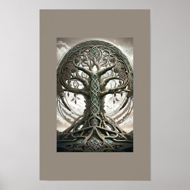 Digital Tree Framed Art (Front)