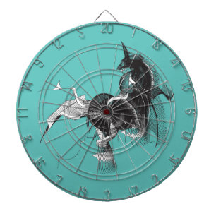 Digital Unicorn Dartboard With Darts