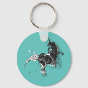 Digital Unicorn Keychain