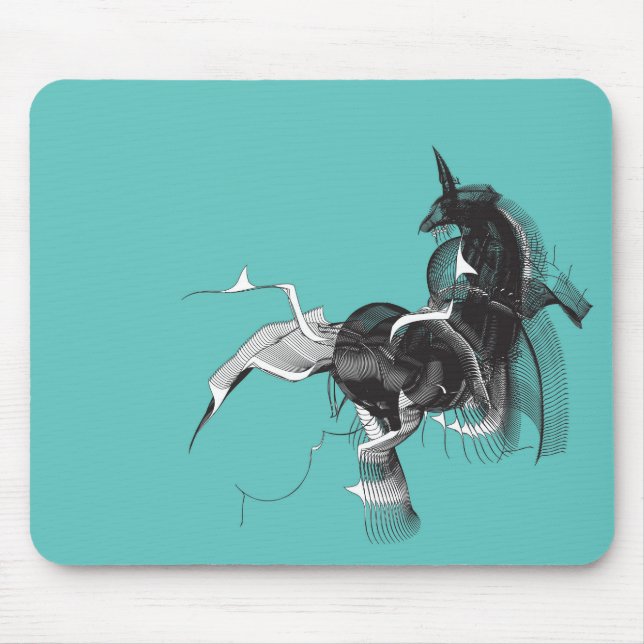 Digital Unicorn Mouse Pad (Front)