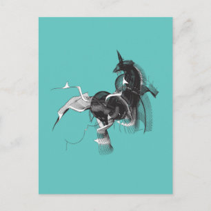 Digital Unicorn Postcard